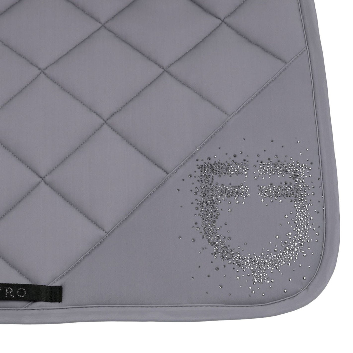 Equestro Rhinestone Jump Pad - Frost Grey