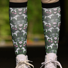 Load image into Gallery viewer, Dreamers &amp; Schemers Boot Socks - Pony Mac Green Dala Horse
