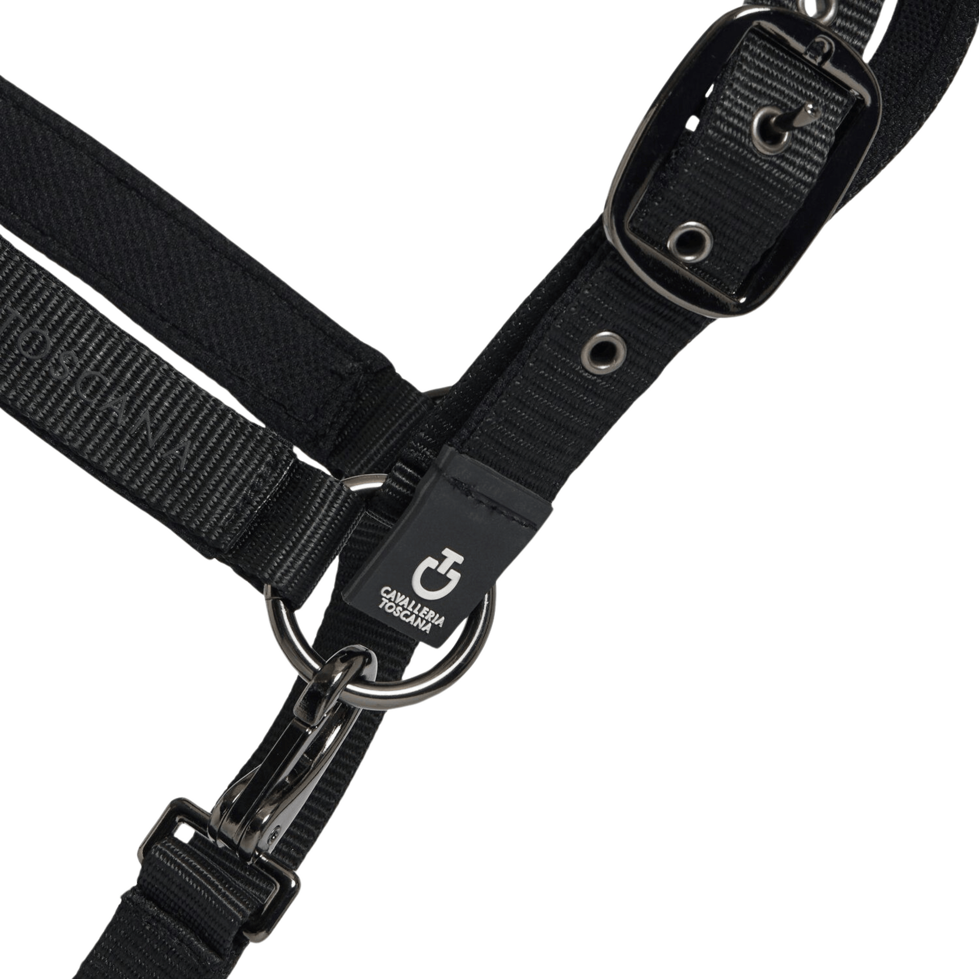 Cavalleria Toscana Headcollar & Leadrope Set - Black