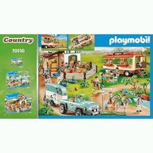 Load image into Gallery viewer, Playmobil Pony Shelter with Mobile Home
