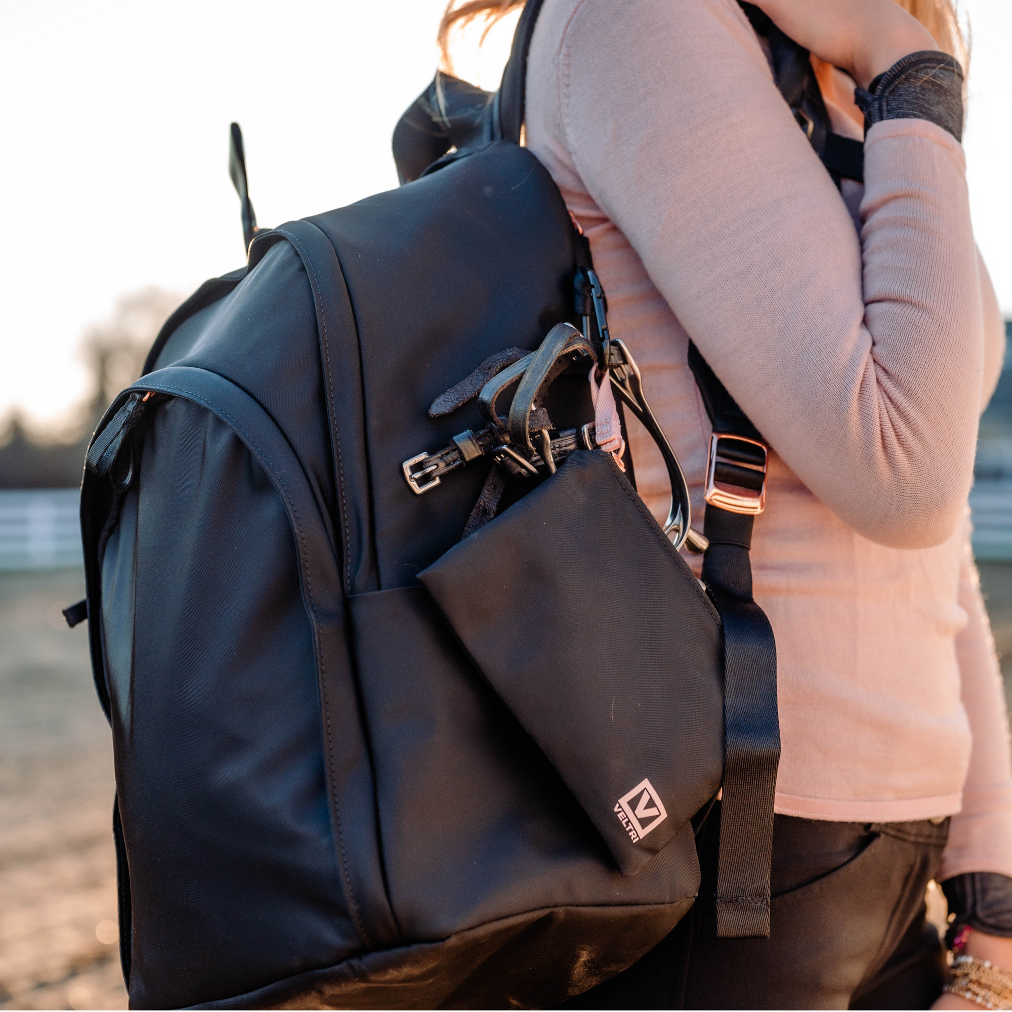 Veltri Delaire Backpack - Black/Rose Gold