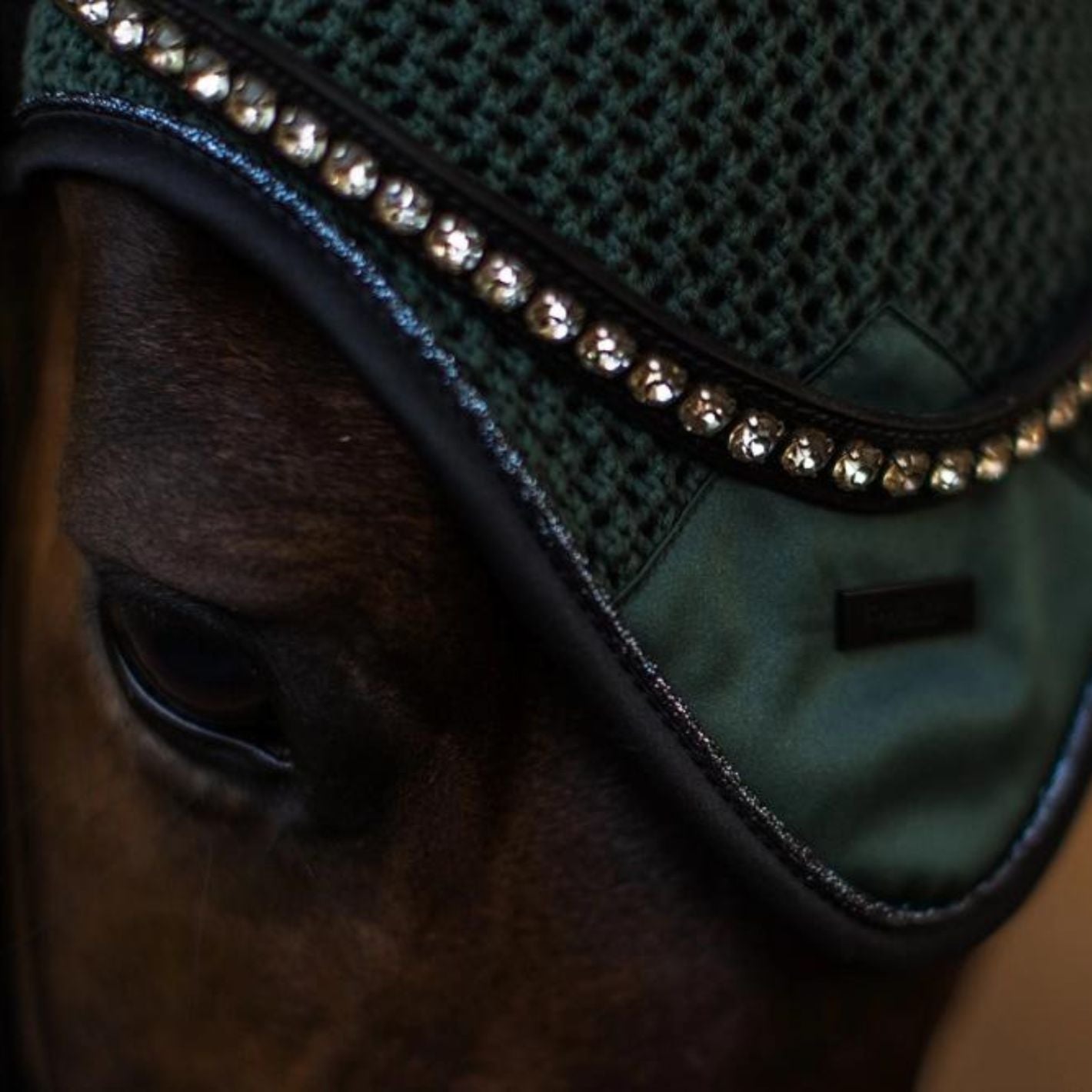 Equestrian Stockholm Ear Bonnet - Sycamore Green