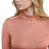 Equestrian Stockholm UV Protection Short Sleeve Top - Coral
