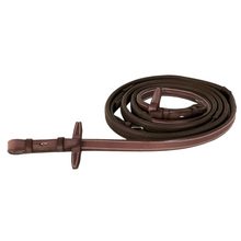 Load image into Gallery viewer, CWD Broad Rubber Grip Reins - Brown
