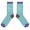 Dreamers & Schemers Knit Socks - Golden Rules in Light Blue