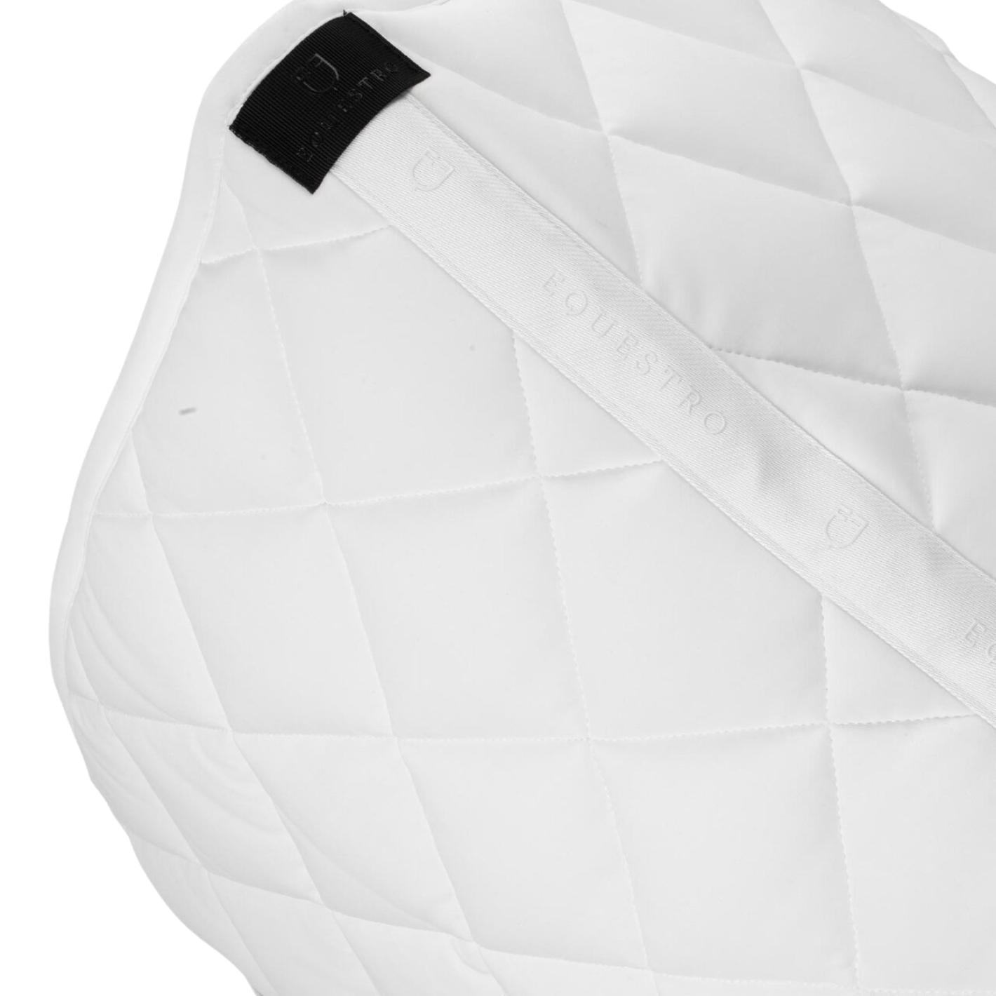 Equestro Rhinestone Dressage Pad - White