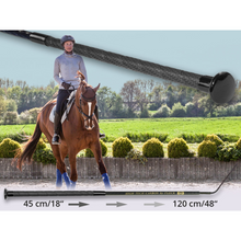 Load image into Gallery viewer, Fleck Telescopic Pocket Dressage Whip
