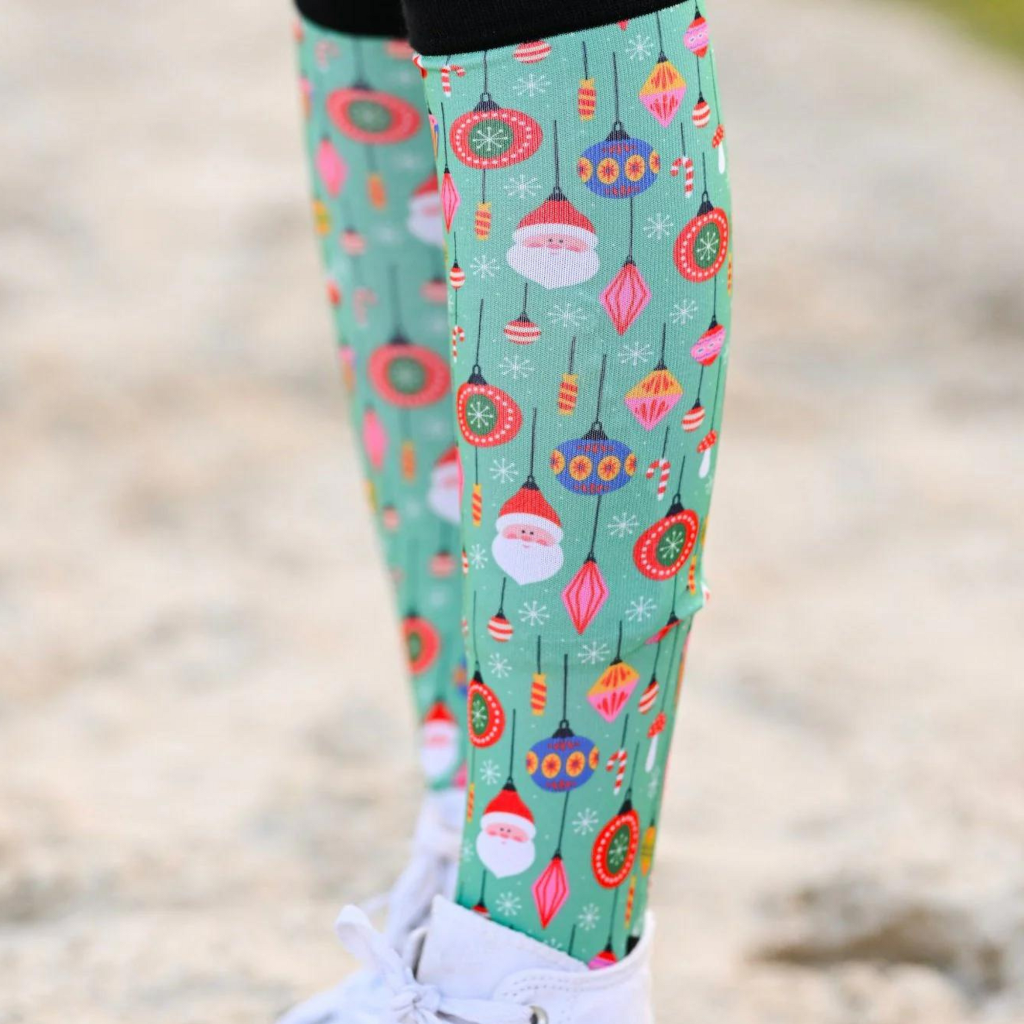 Dreamers & Schemers Boot Socks - Holiday Deck the Halls