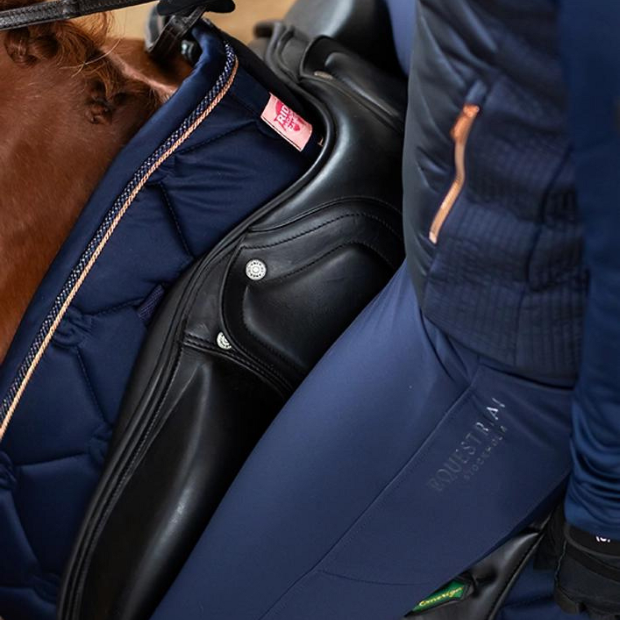 Equestrian Stockholm Dressage Pad - Lagoon Blush