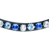 Waldhausen Browband - Black/Sapphire Blue/Nightblue/Silver