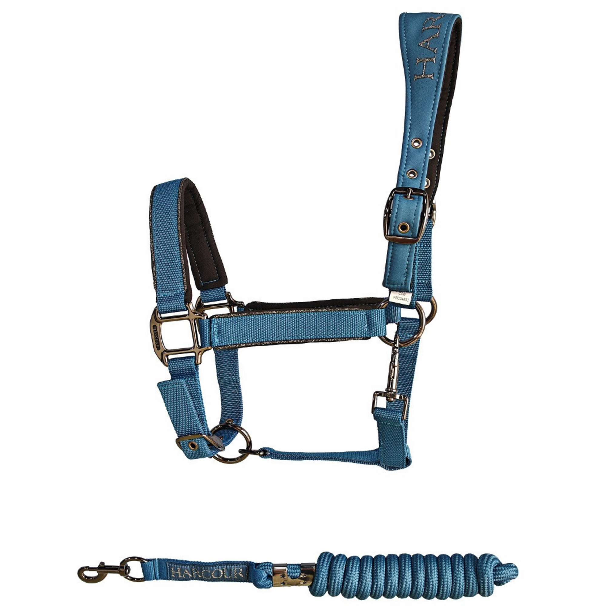 Harcour Headcollar & Leadrope Set - Steel Blue