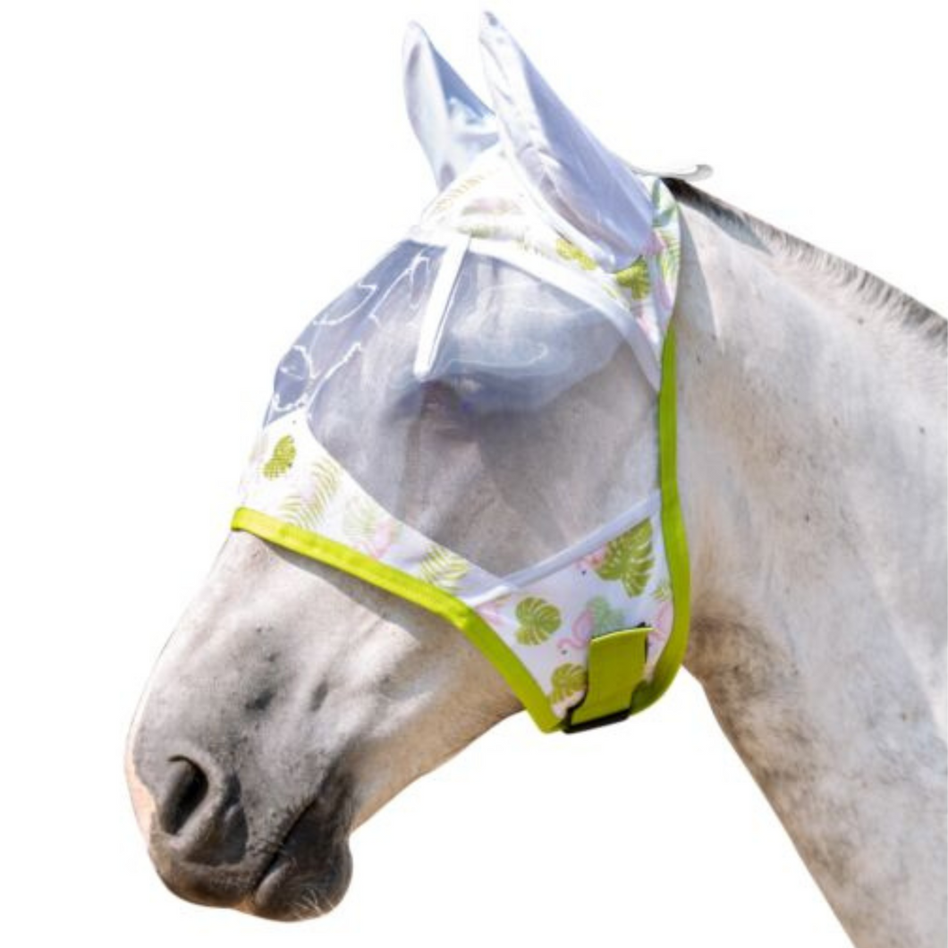 HKM Fly Mask - Flamingos