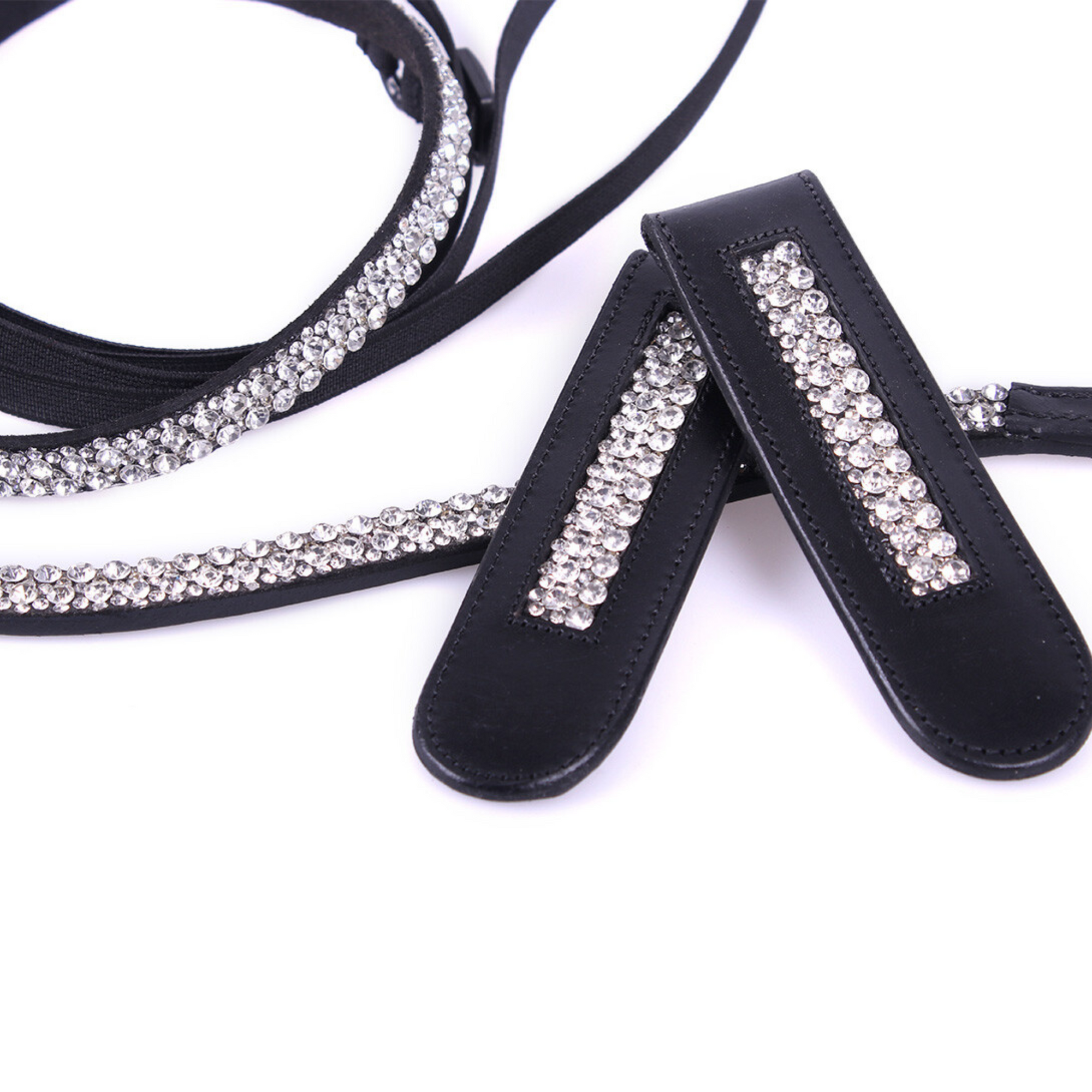 QHP Verbena Browband - Black/Silver