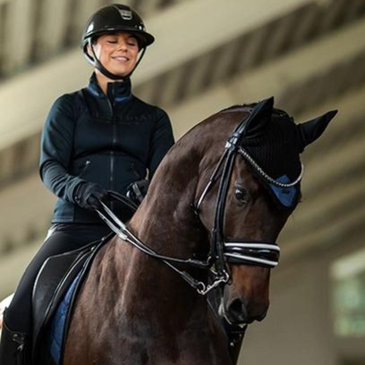 Equestrian Stockholm Ear Bonnet - Polar Night Glimmer