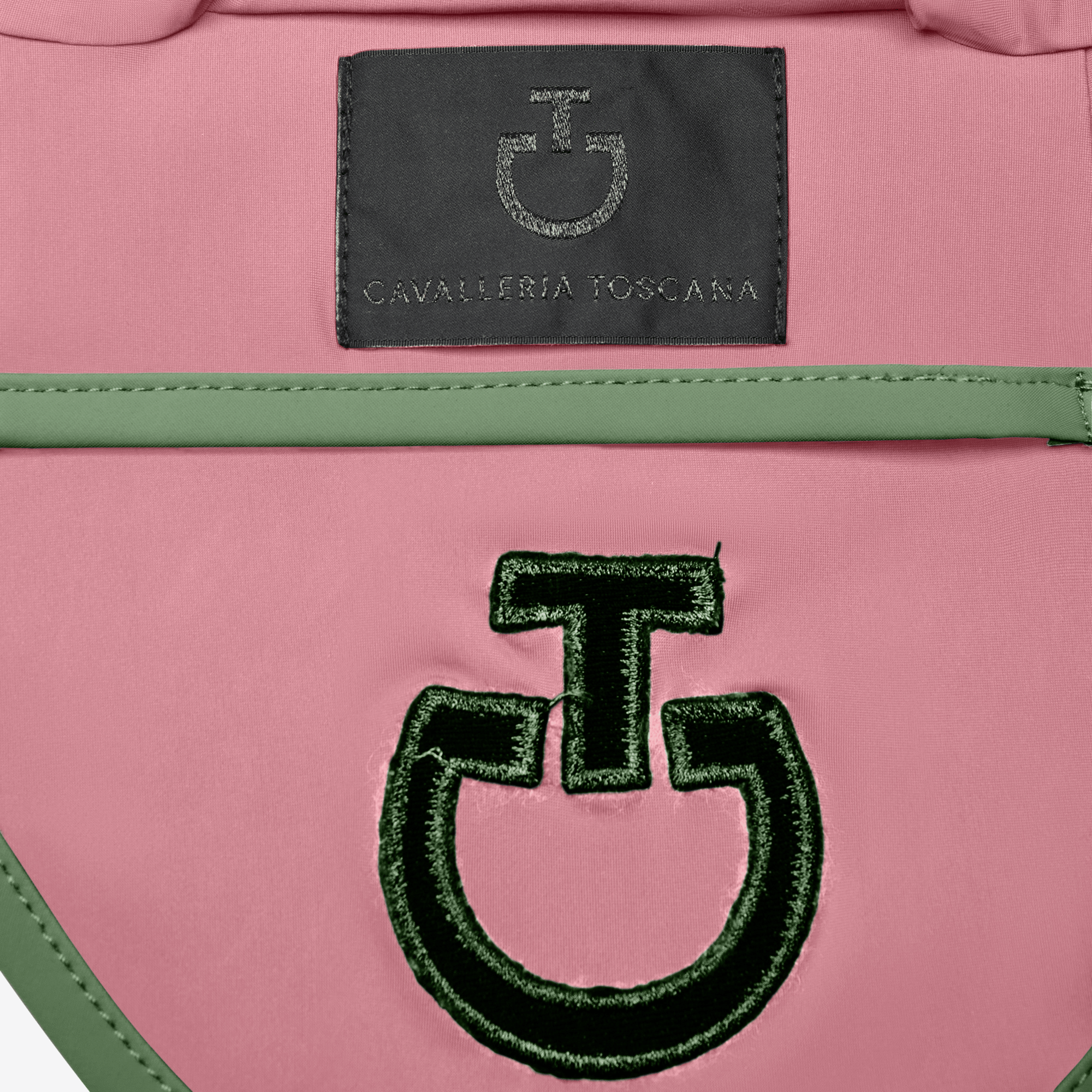 Cavalleria Toscana Light Weight Jersey Ear Bonnet - Pink/Green