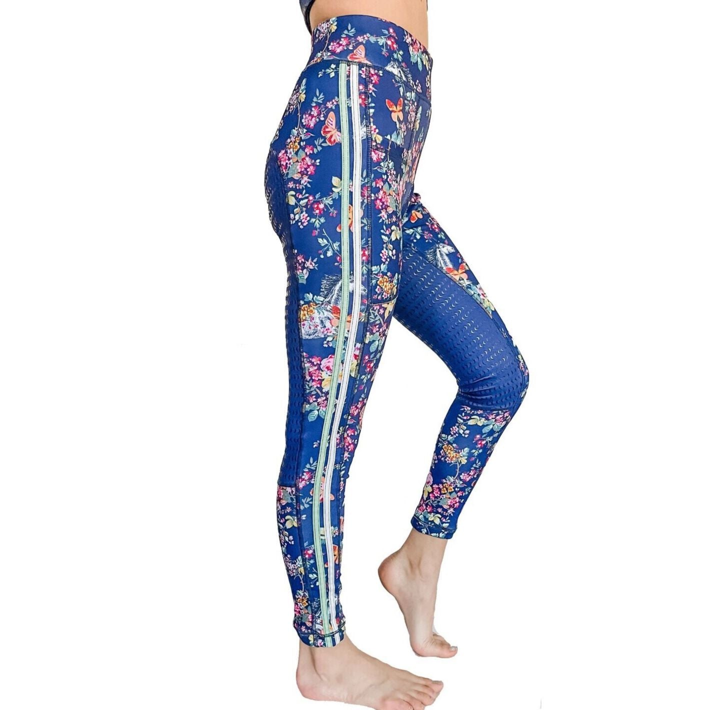 Pony Macaroni Blue Floral Kids Breeches