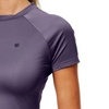 Equestrian Stockholm Dynamic Short Sleeve Base Layer Top - Dark Violet