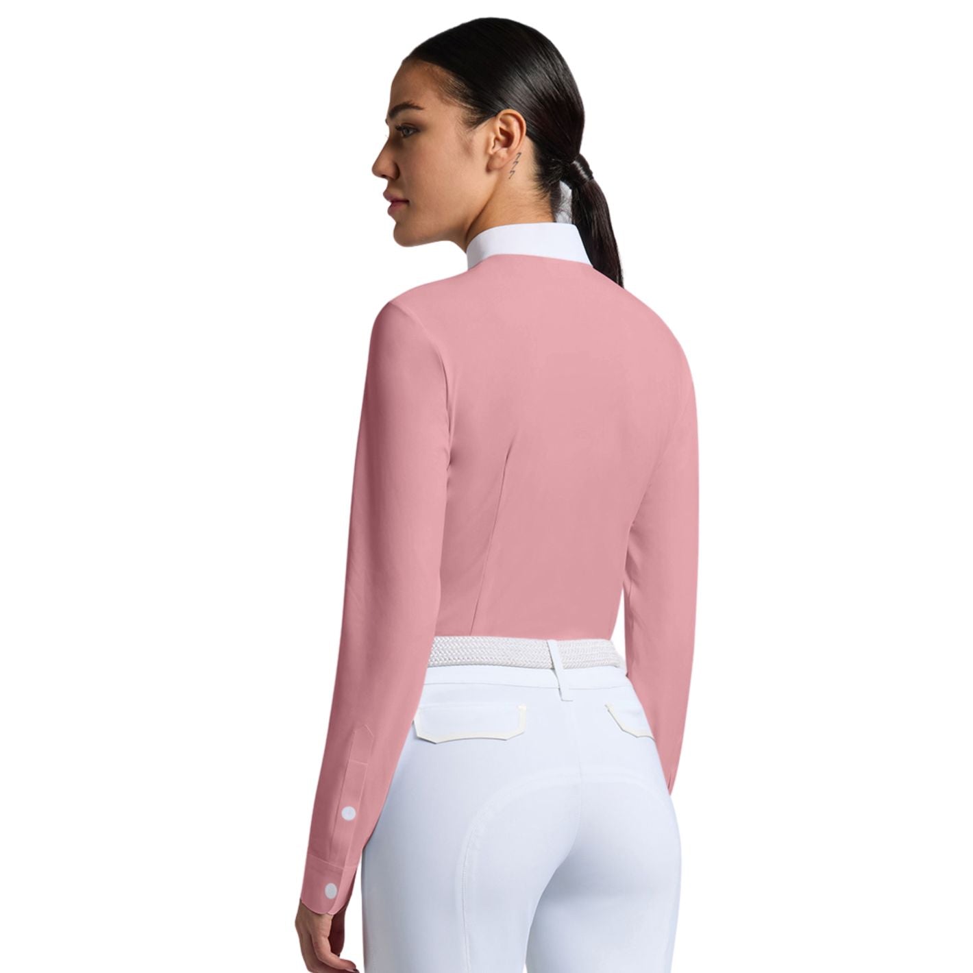 Cavalleria Toscana Long Sleeve Competition Shirt - Dusty Rose