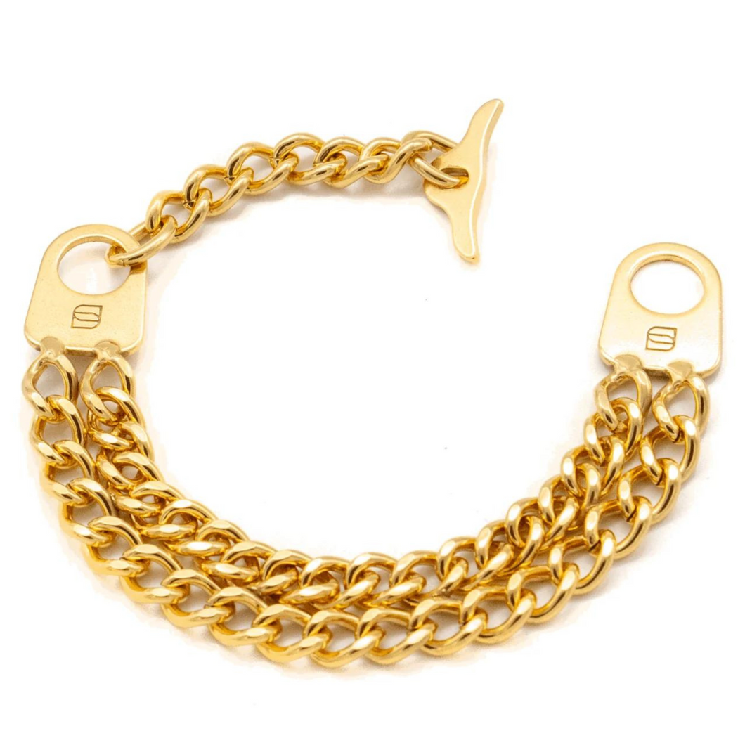 Sprenger Double Row Chain Bracelet - Gold