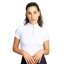 Load image into Gallery viewer, Maximilian Equestrian Short Sleeve Base Layer - White Silver
