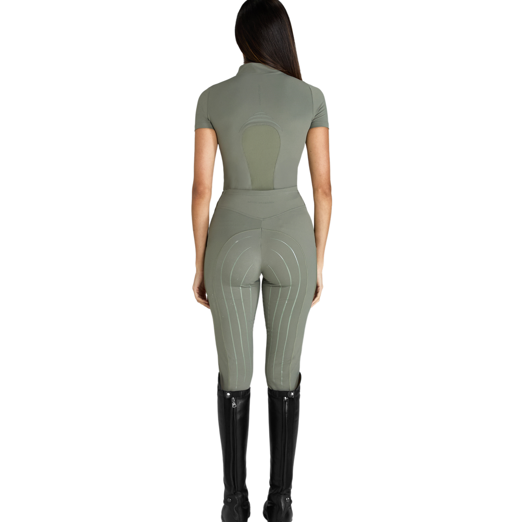 Aztec Diamond Define Leggings - Sage