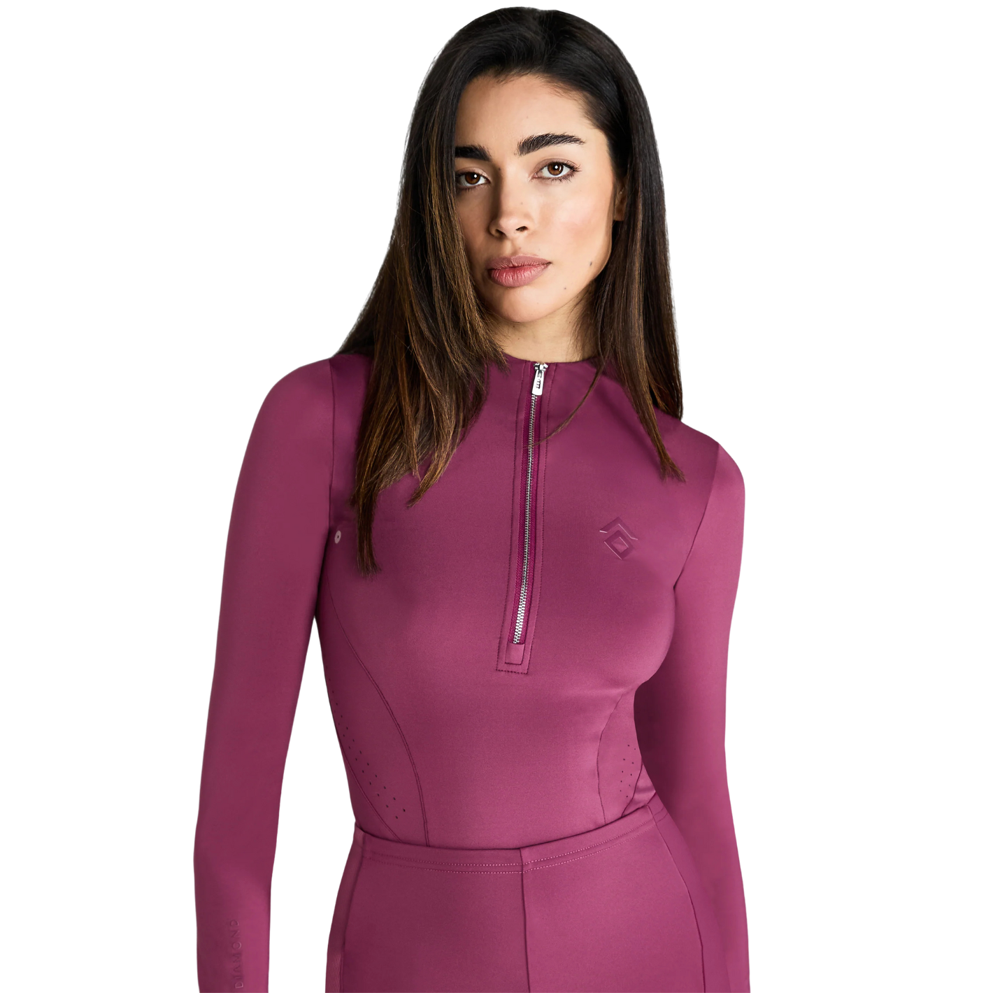 Aztec Diamond Core Long Sleeve Base Layer - Raspberry