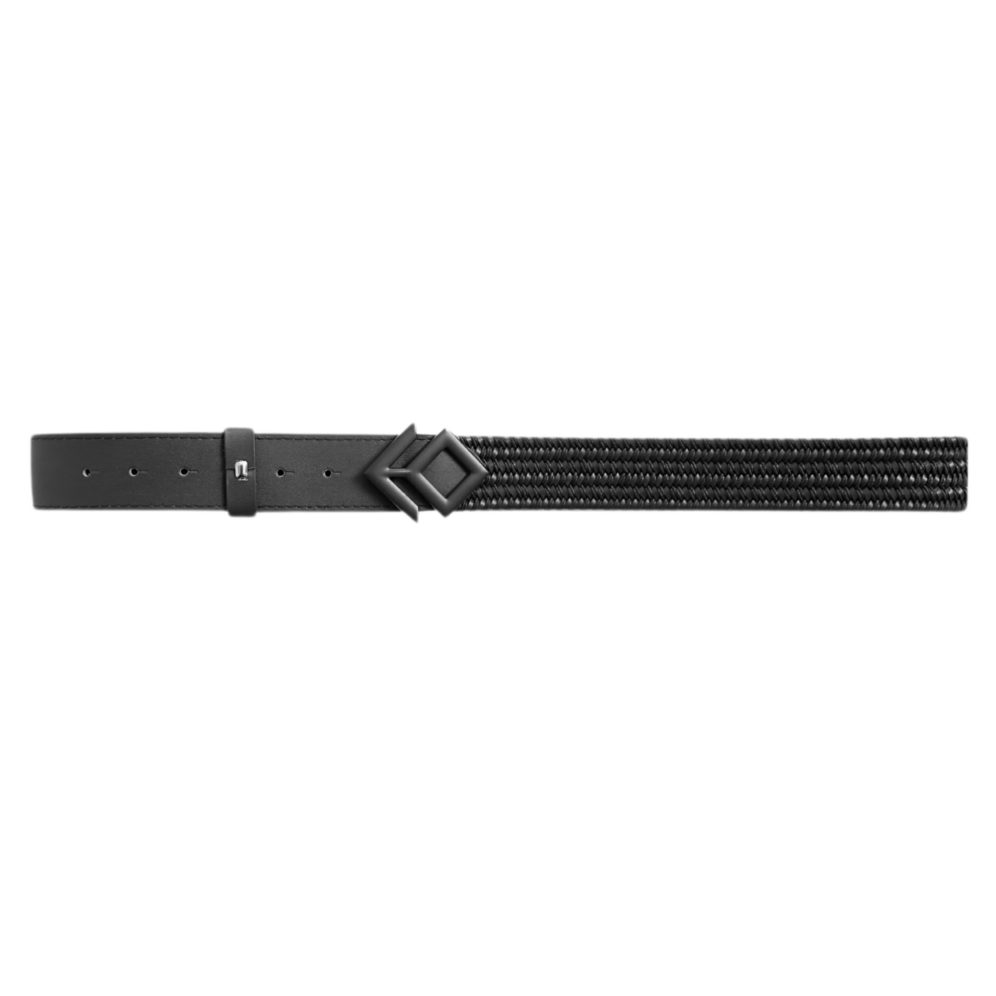 Aztec Diamond Woven Belt - Black