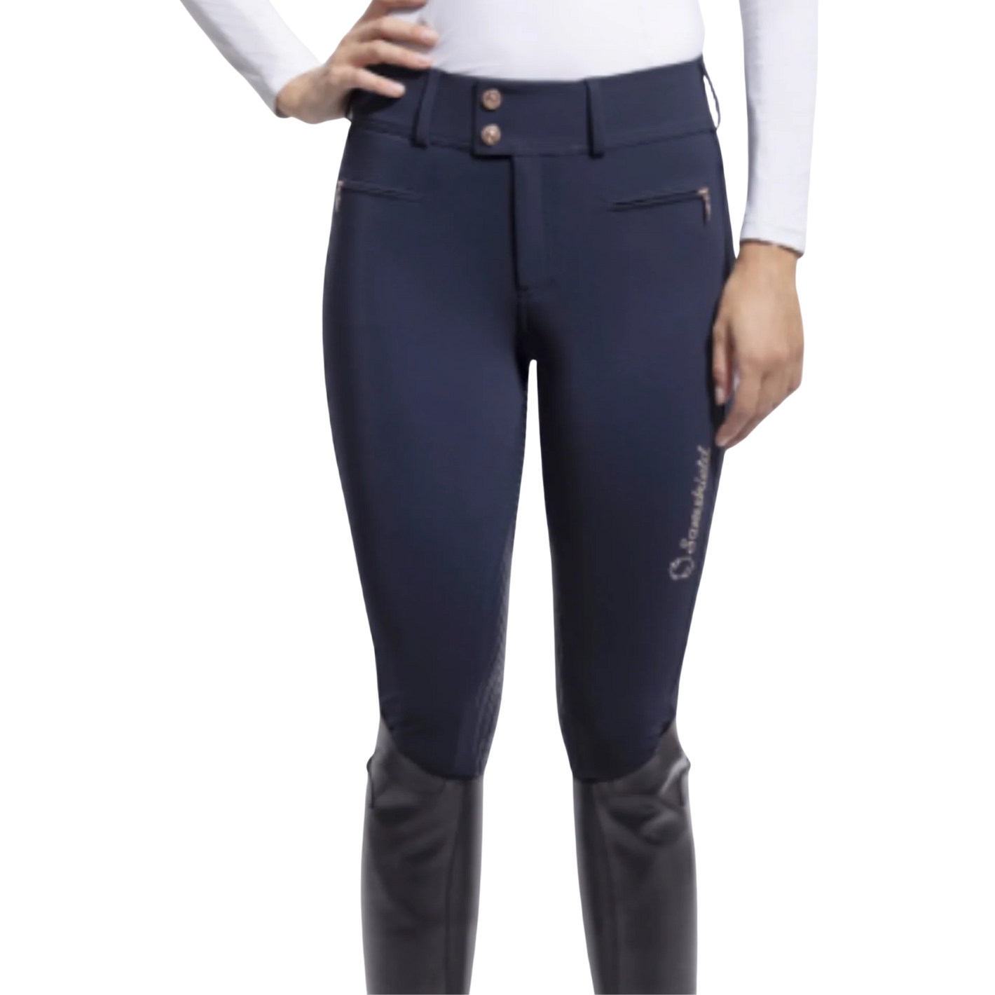 Samshield Diane Breeches - Navy/Rose Gold