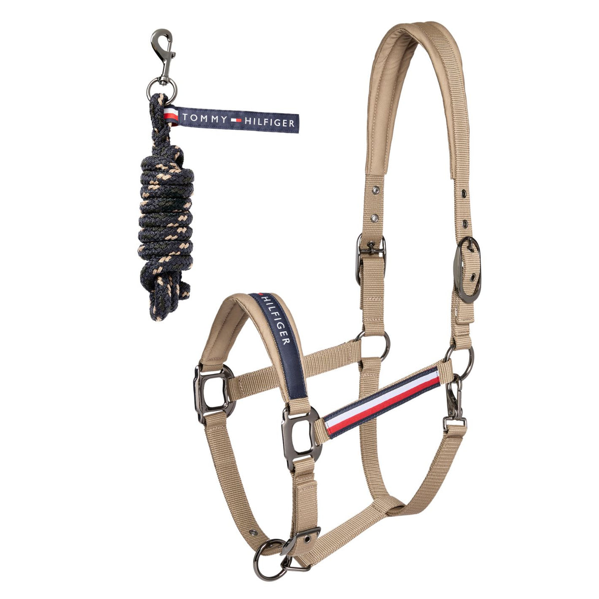 Tommy Hilfiger Yale Headcollar & Leadrope Set - Taupe