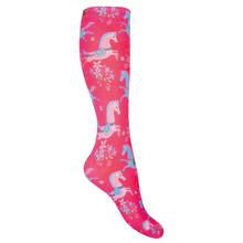 Load image into Gallery viewer, HKM Pony Dreams KIds Socks - Pink
