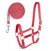 Load image into Gallery viewer, Waldhausen Florence Headcollar &amp; Leadrope Set - Hibiscus
