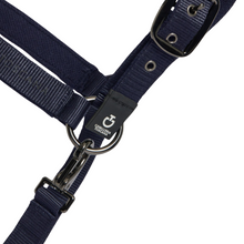 Load image into Gallery viewer, Cavalleria Toscana Headcollar &amp; Leadrope Set - Navy
