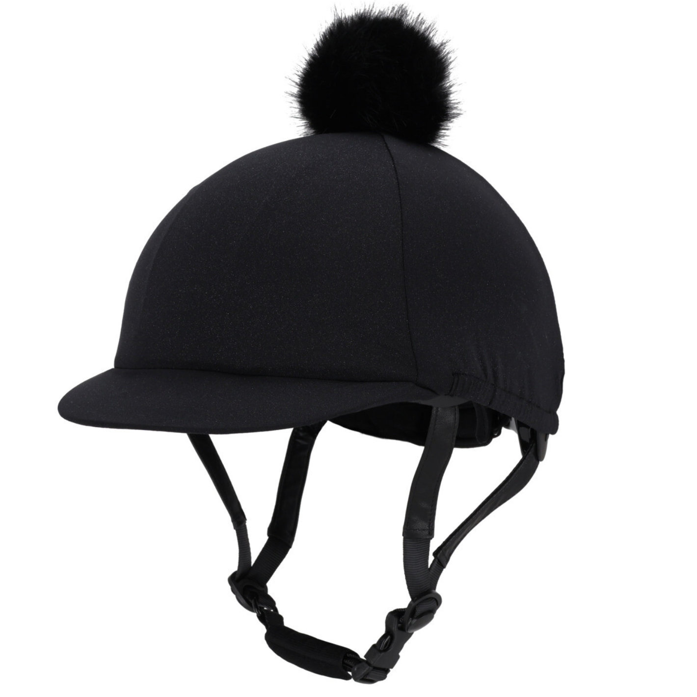 QHP Glitter Helmet Cover - Black