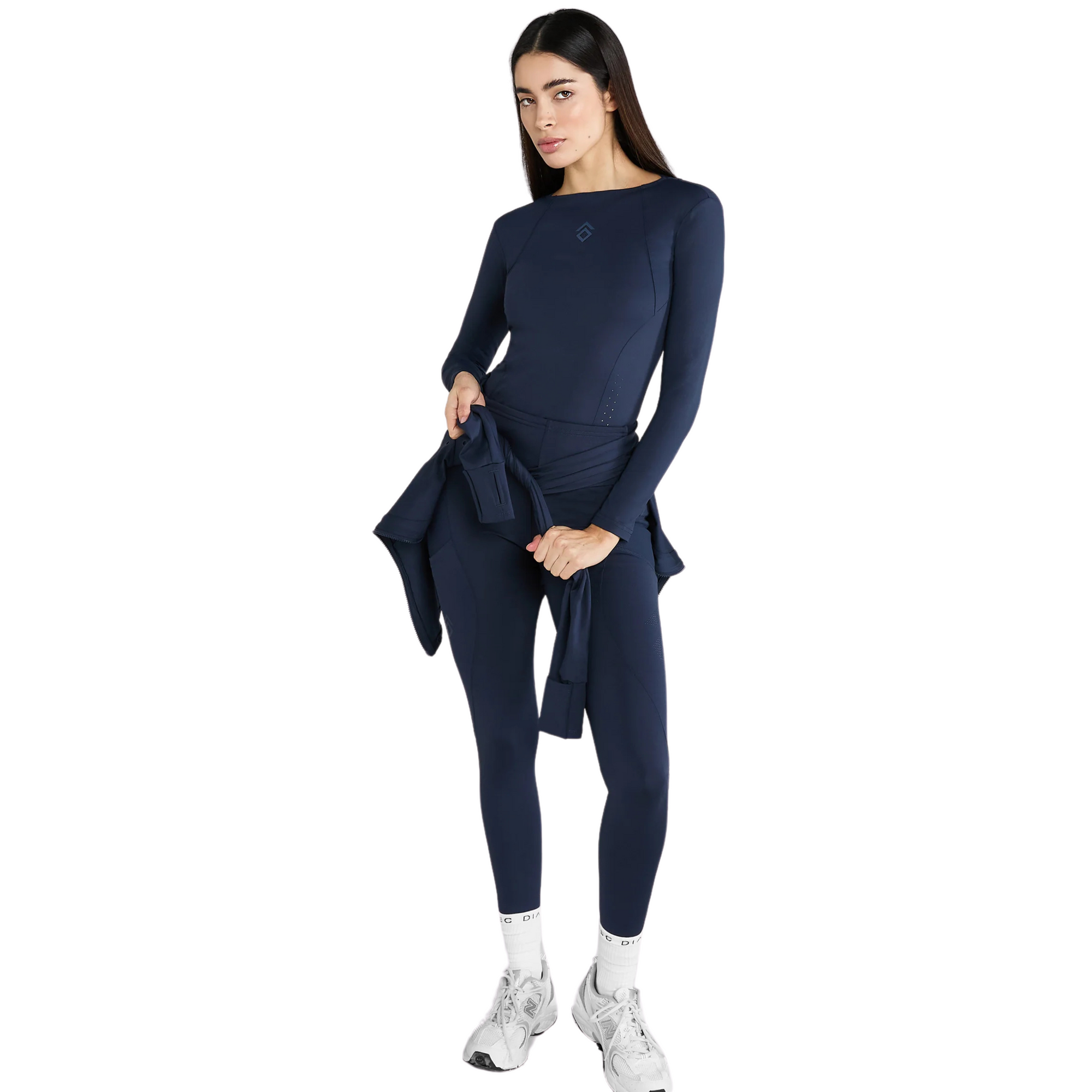 Aztec Diamond Core Long Sleeve Tech Tee - Navy