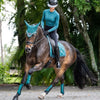Equestrian Stockholm Classic Mesh Brushing Boots - Teal Blue
