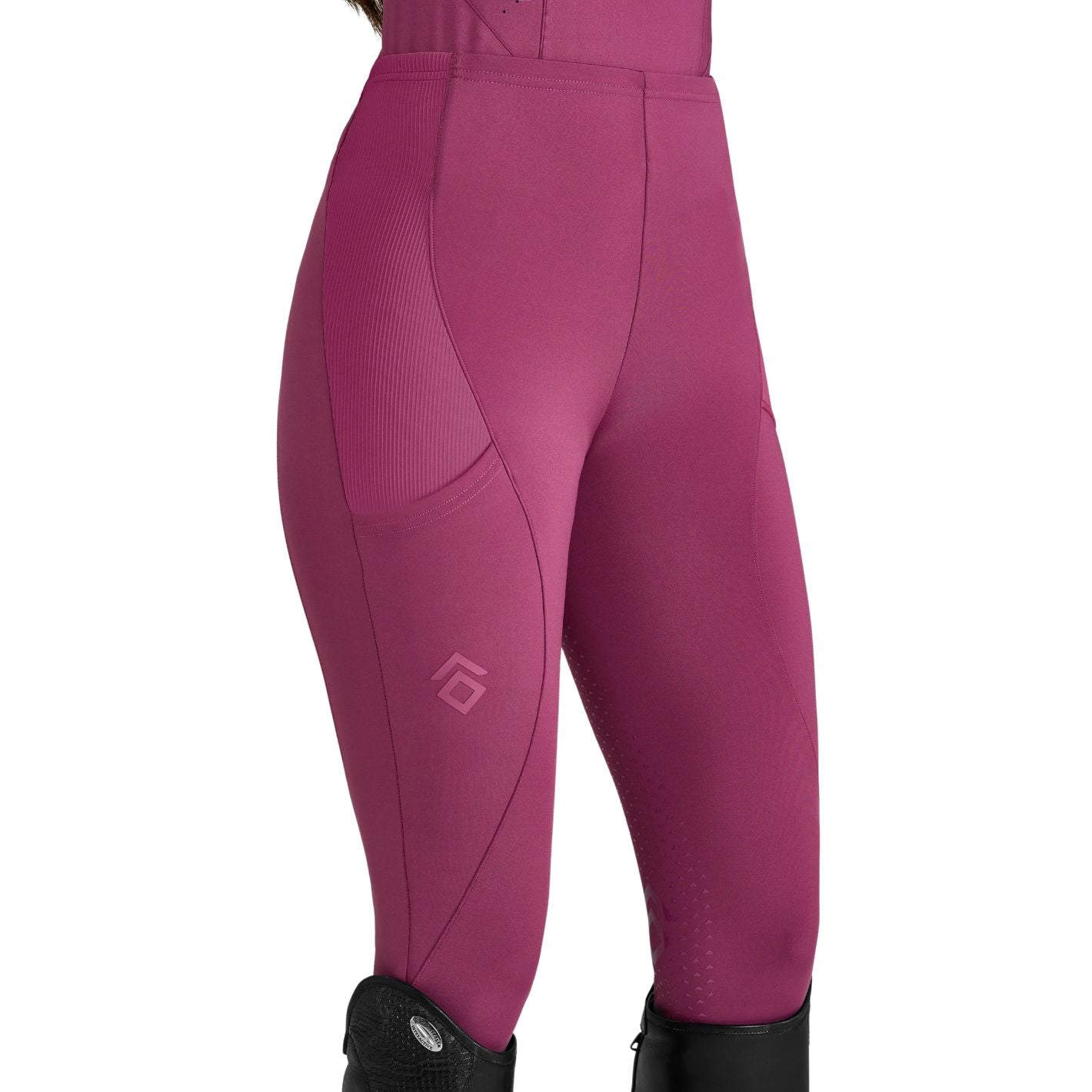 Aztec Diamond Core Leggings - Raspberry