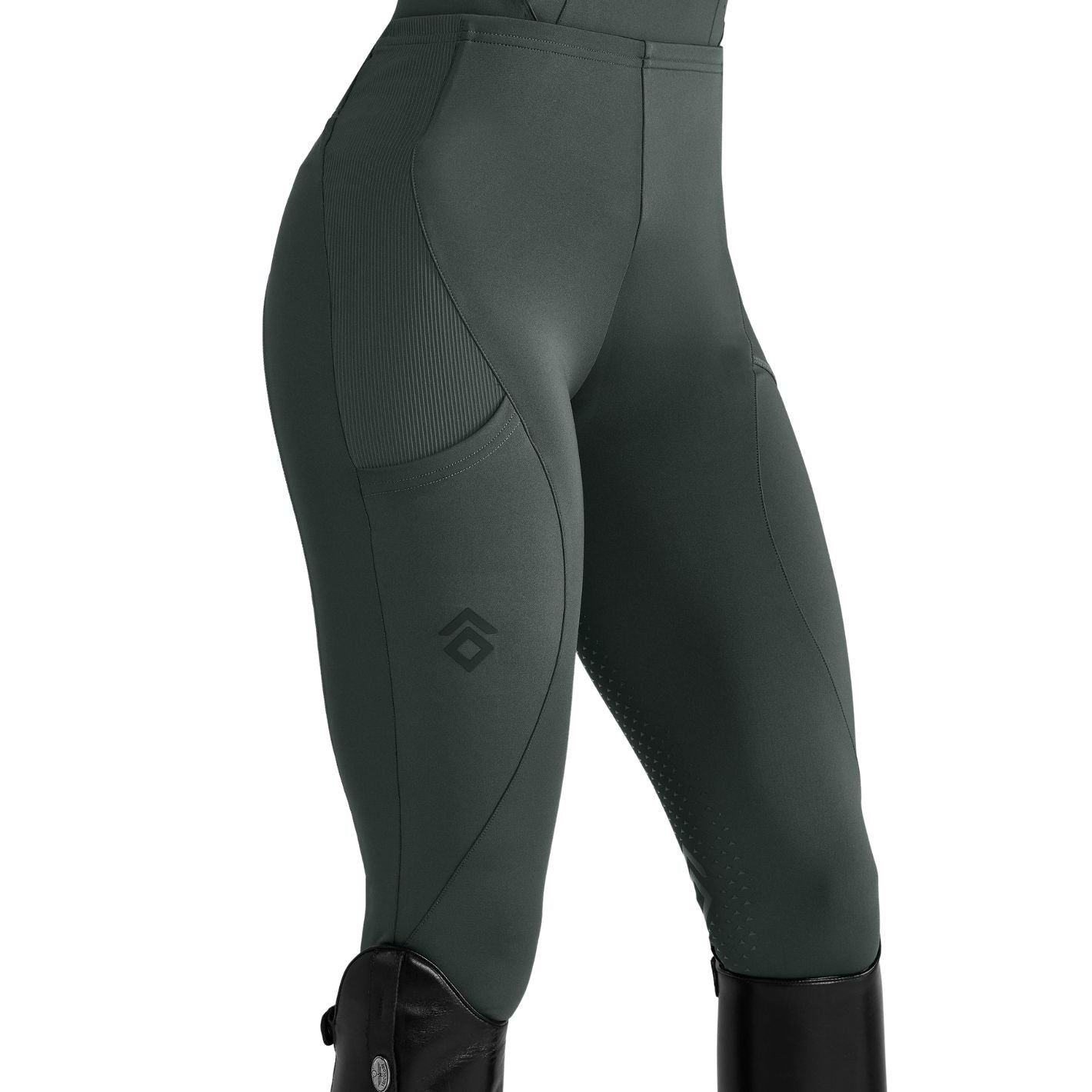 Aztec Diamond Core Leggings - Fern