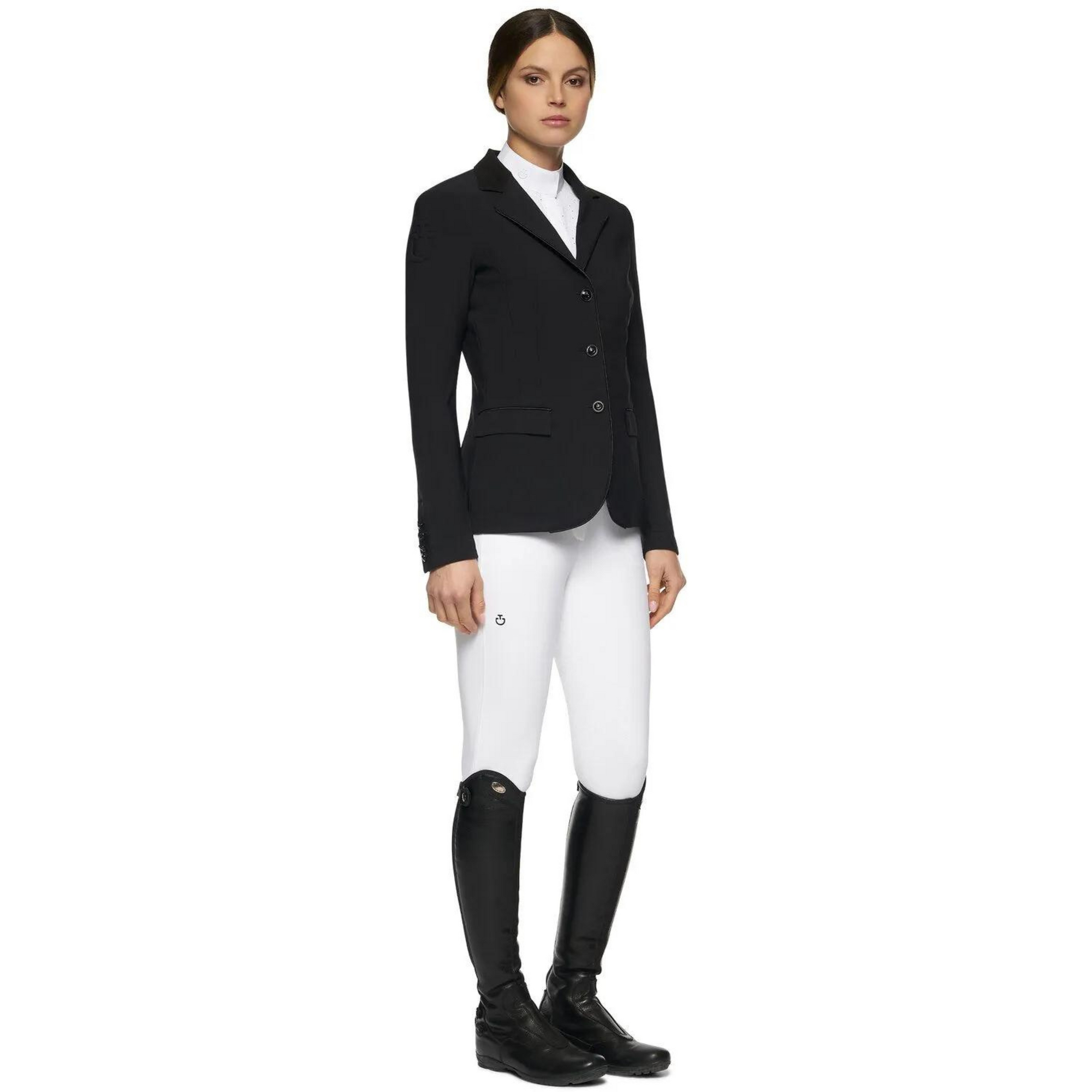 Cavalleria Toscana Competition Jacket - Black w Perforated Inserts