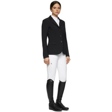 Load image into Gallery viewer, Cavalleria Toscana Competition Jacket - Black w Perforated Inserts
