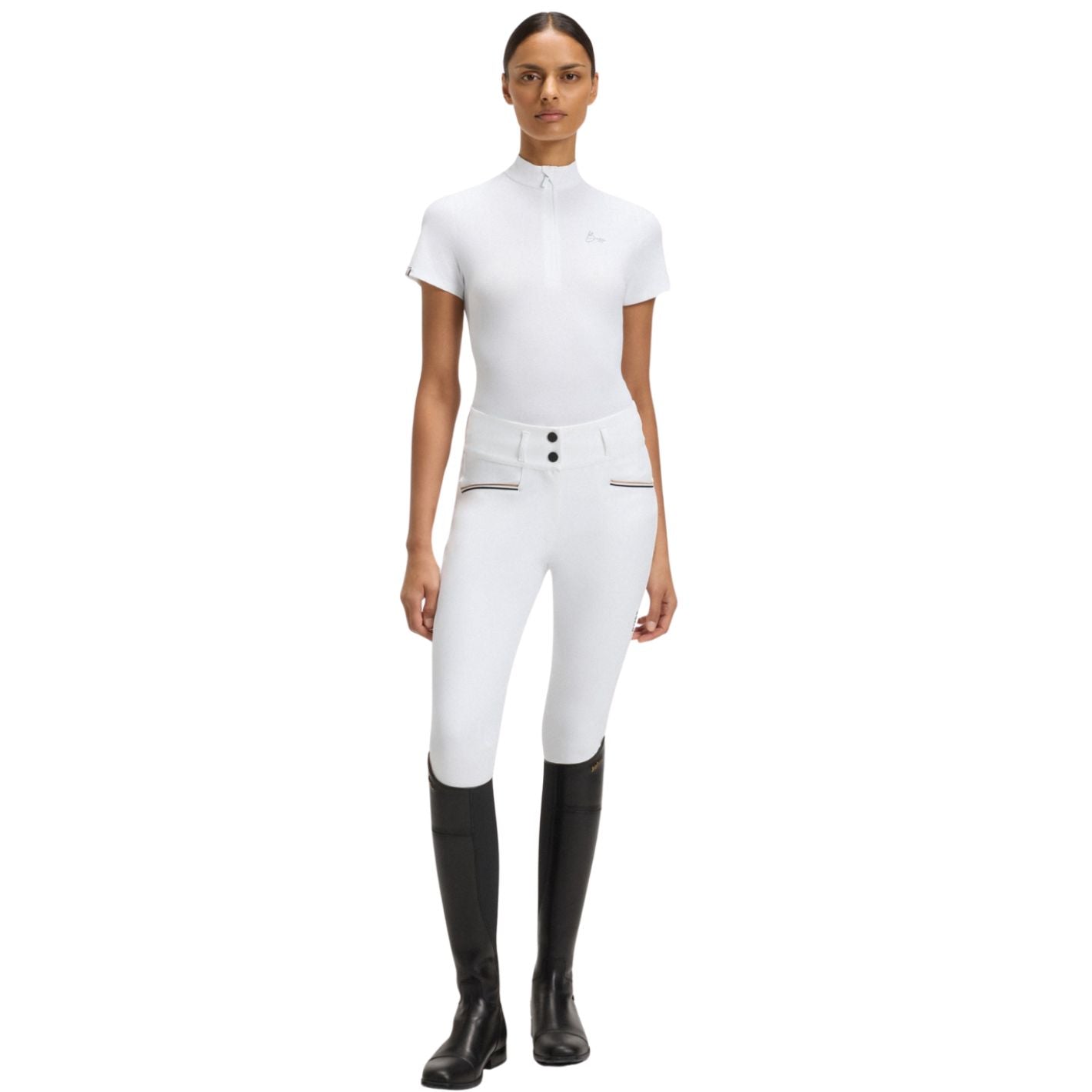 Boss Equestrian Maira Show Shirt - White