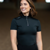Equestrian Stockholm UV Protection Short Sleeve Top - Black Edition