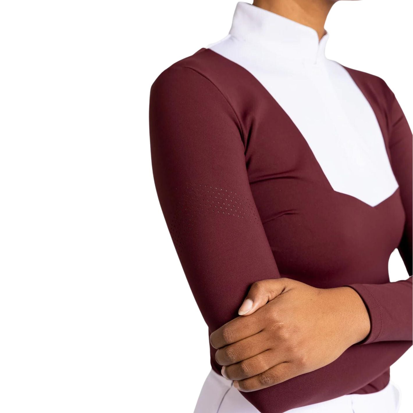 Maximilian Equestrian Sienna Long Sleeve Shirt - Burgundy