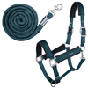 Waldhausen Headcollar & Leadrope Set - Petrol Blue