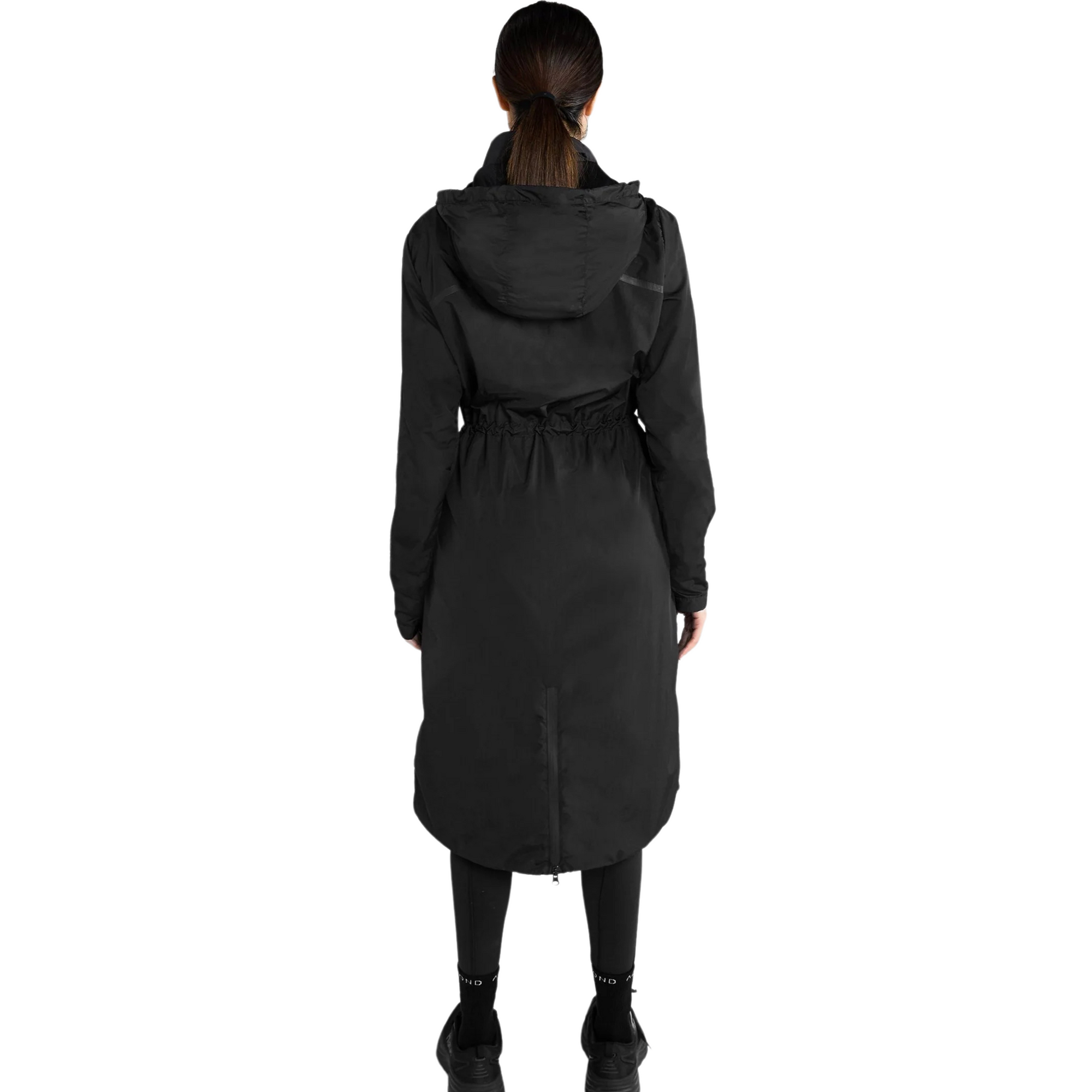 Aztec Diamond Long Rain Jacket - Black