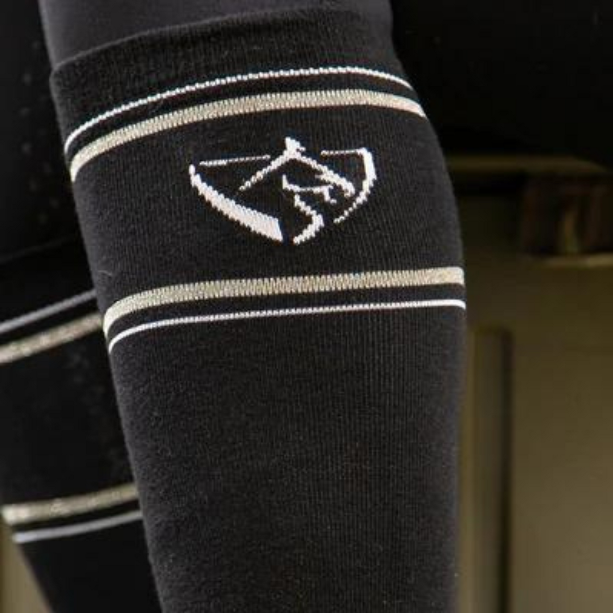 Bare Equestrian Signature Sock - Black