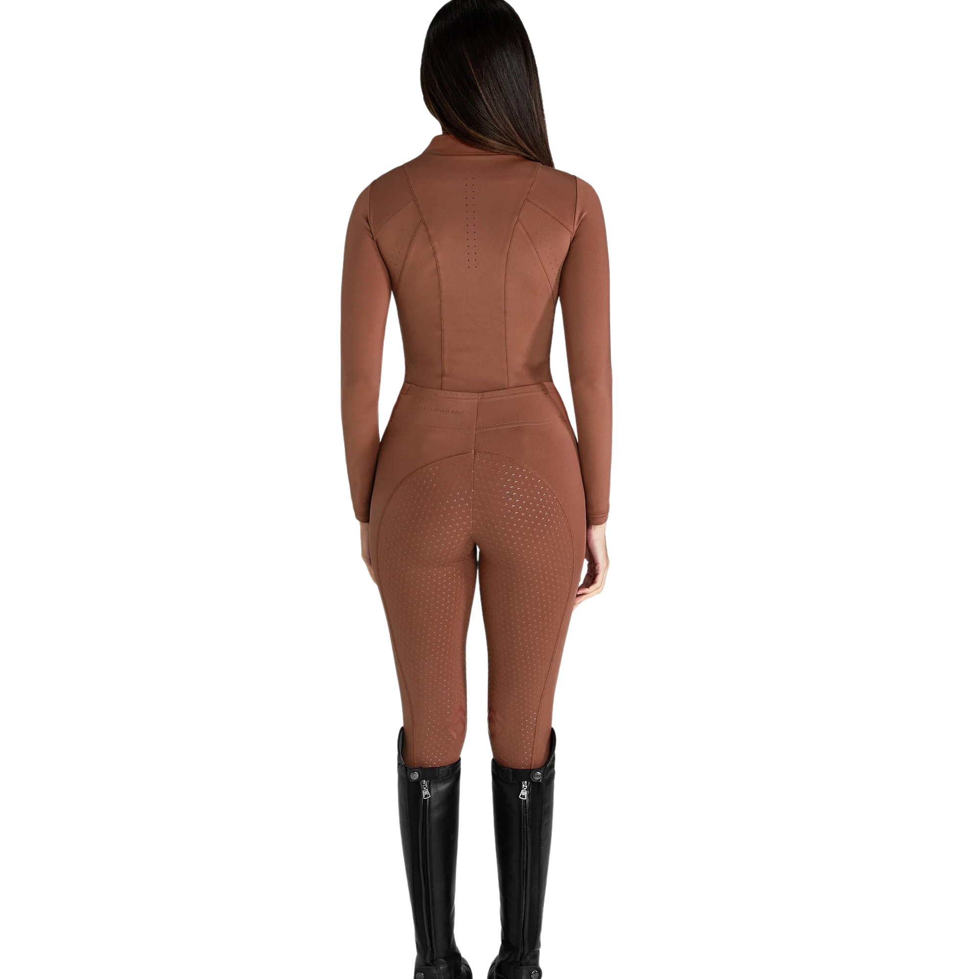 Aztec Diamond Core Leggings - Chestnut