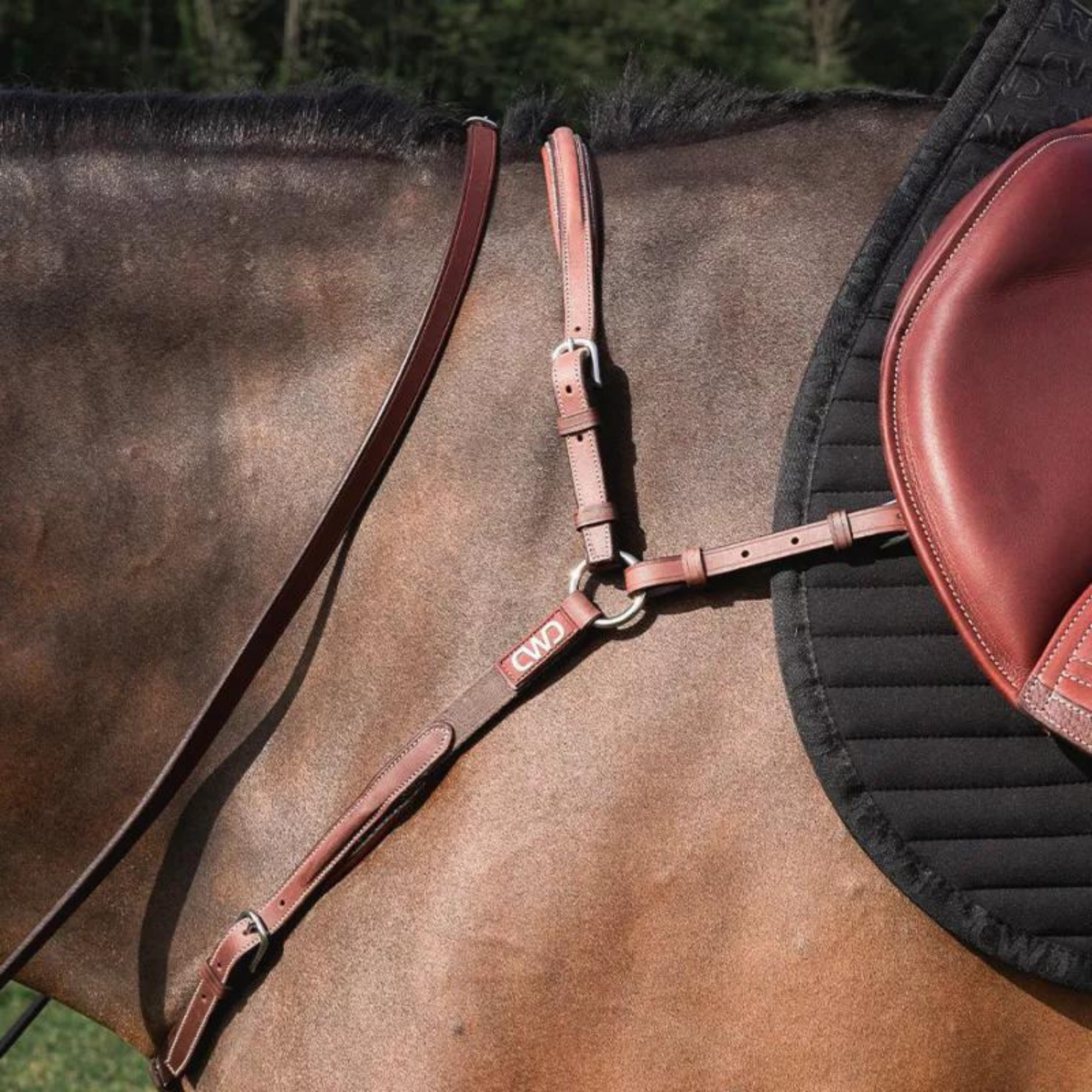 CWD Raised Adjustable Bridge Breastplate - Brown