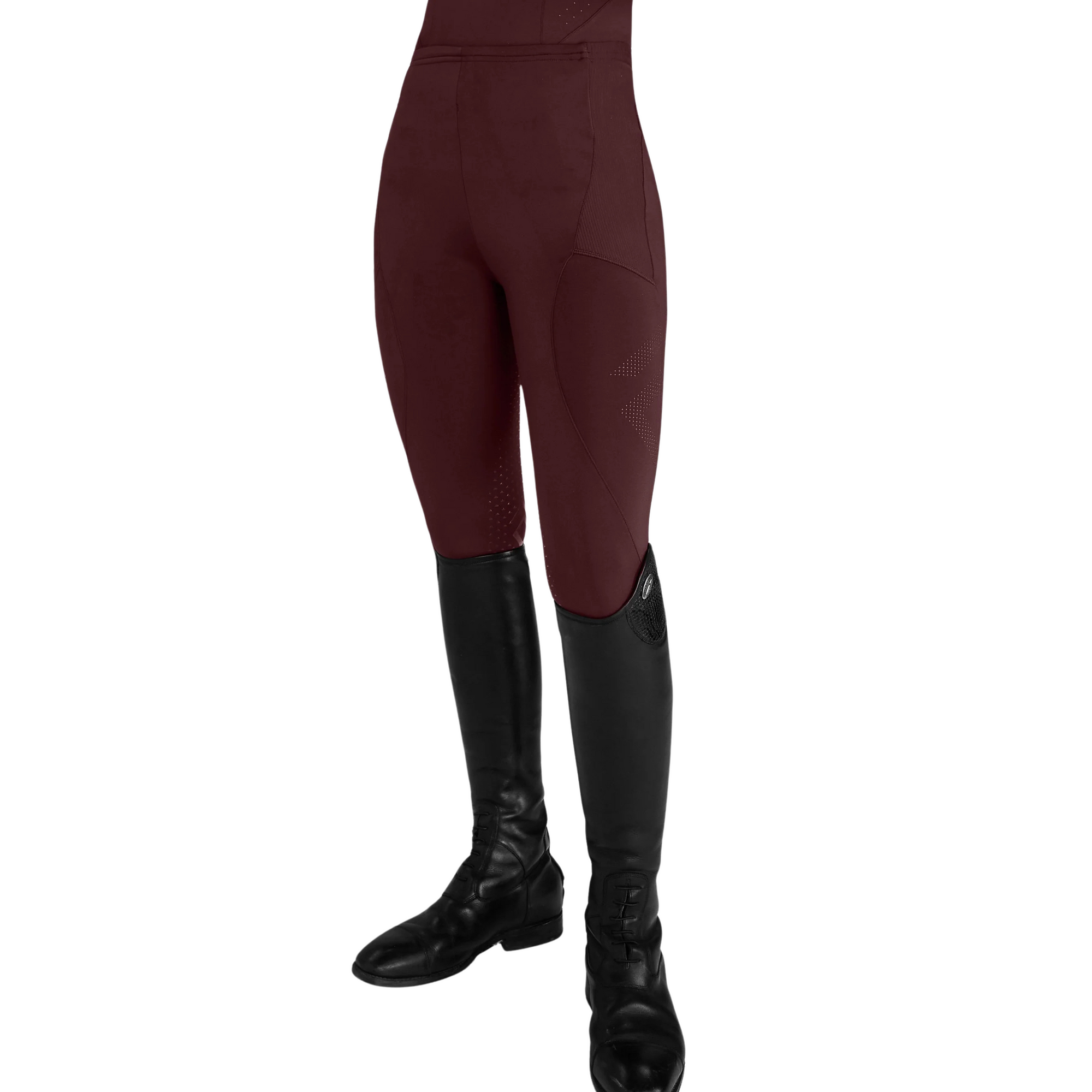 Aztec Diamond Core Leggings - Cherry