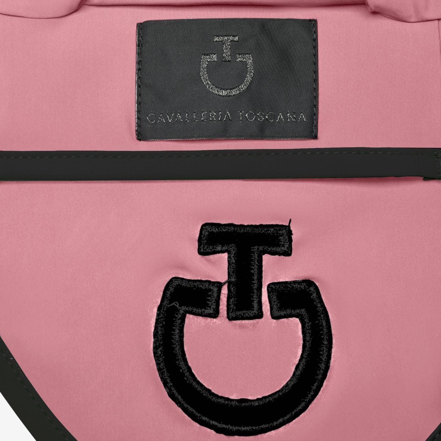 Cavalleria Toscana Light Weight Jersey Ear Bonnet - Dusty Pink/Black