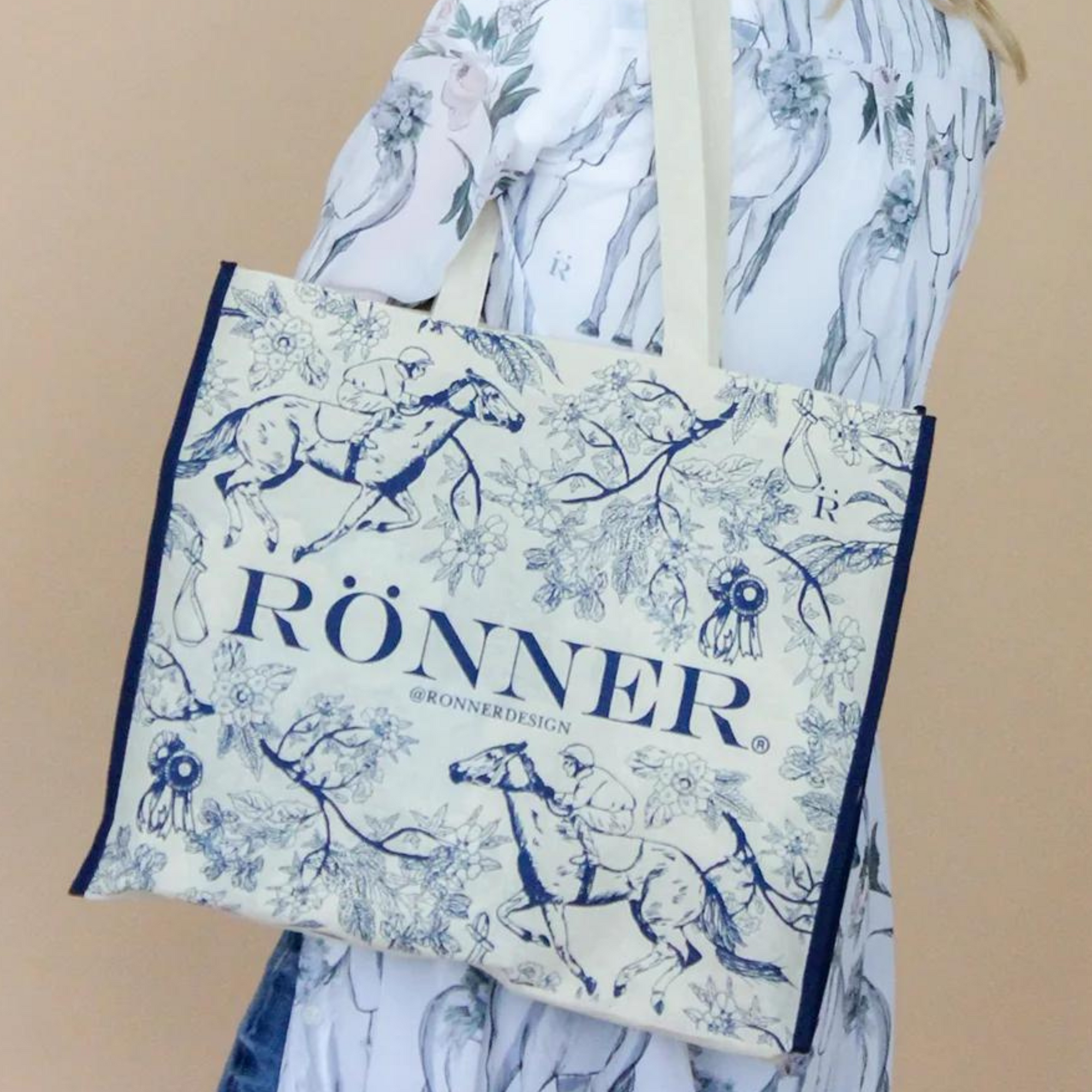 Ronner Cotton Tote - Blue